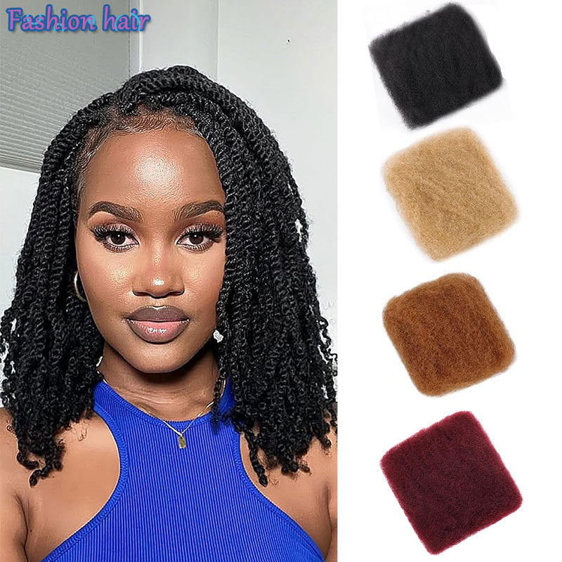 Casual Human Reggae Dreadlocks Puffy Bag Real Hair Wig