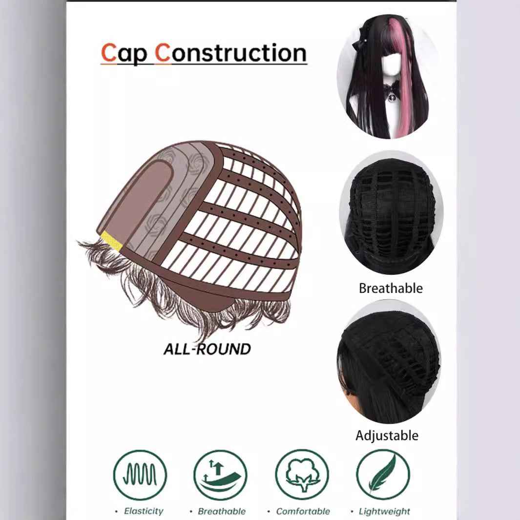 Female Blackberry Powder Color Matching Sweet Spicy Group Style Lolita Cos Wig
