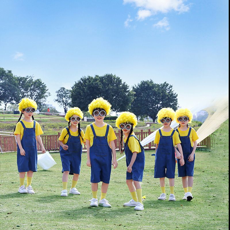 Children's Little Yellow Dancing Dress Performance Clothes Children's Suit
