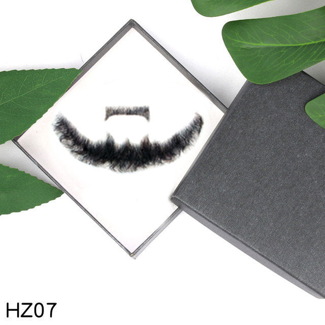 Men's Film Television Makeup Beard Props Real Human Hair Simulation Tin Other Wig