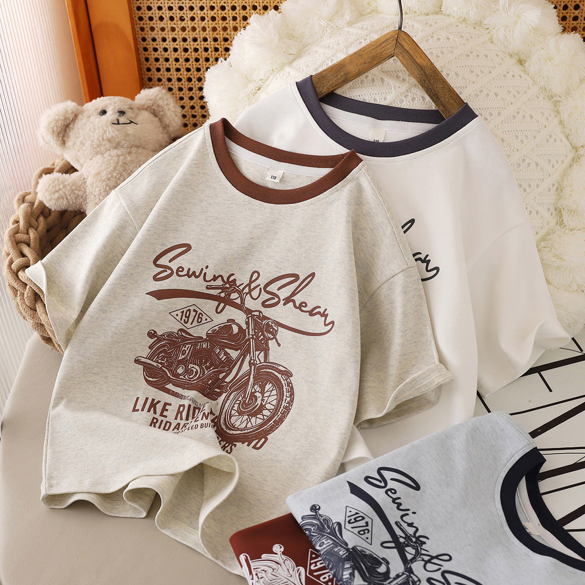 For Boys Summer Wear Ages Trendy Retro Children's T-shirt