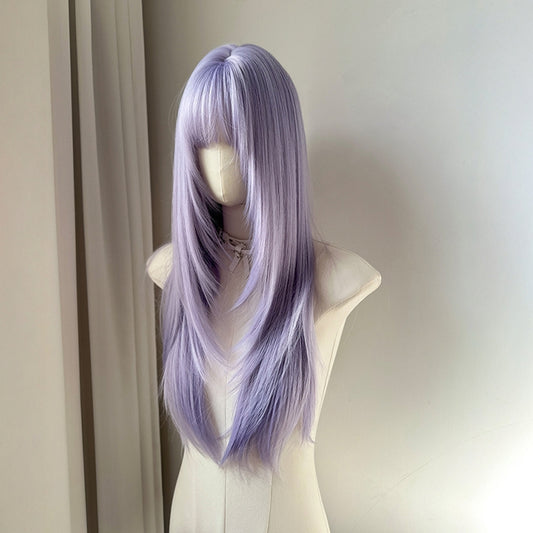 Full Head Female Bangs High Level Daily Hot Long Straight Wig