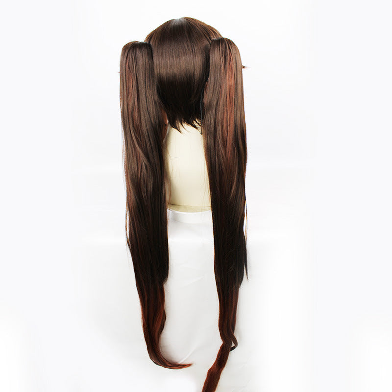 Original God Fiber Brown Black Long Cos Wig