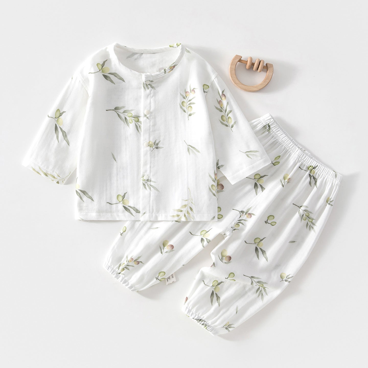 Pajama Sets Long-sleeved Bamboo Fiber Top Children's Suit