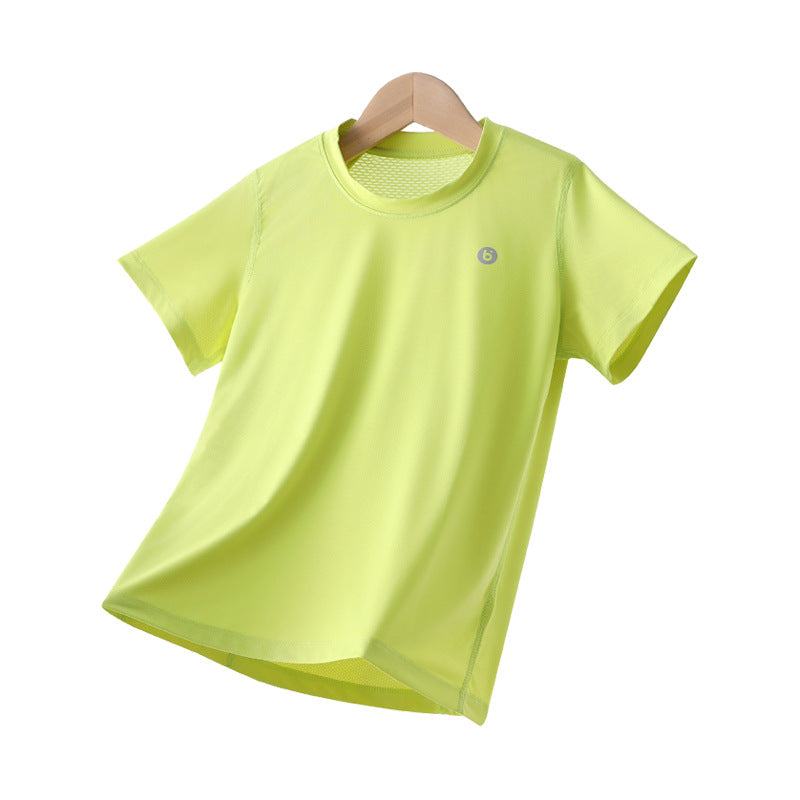 Children's Boy's Sun Protection Clothing Top Sports Bottoming Children's T-shirt