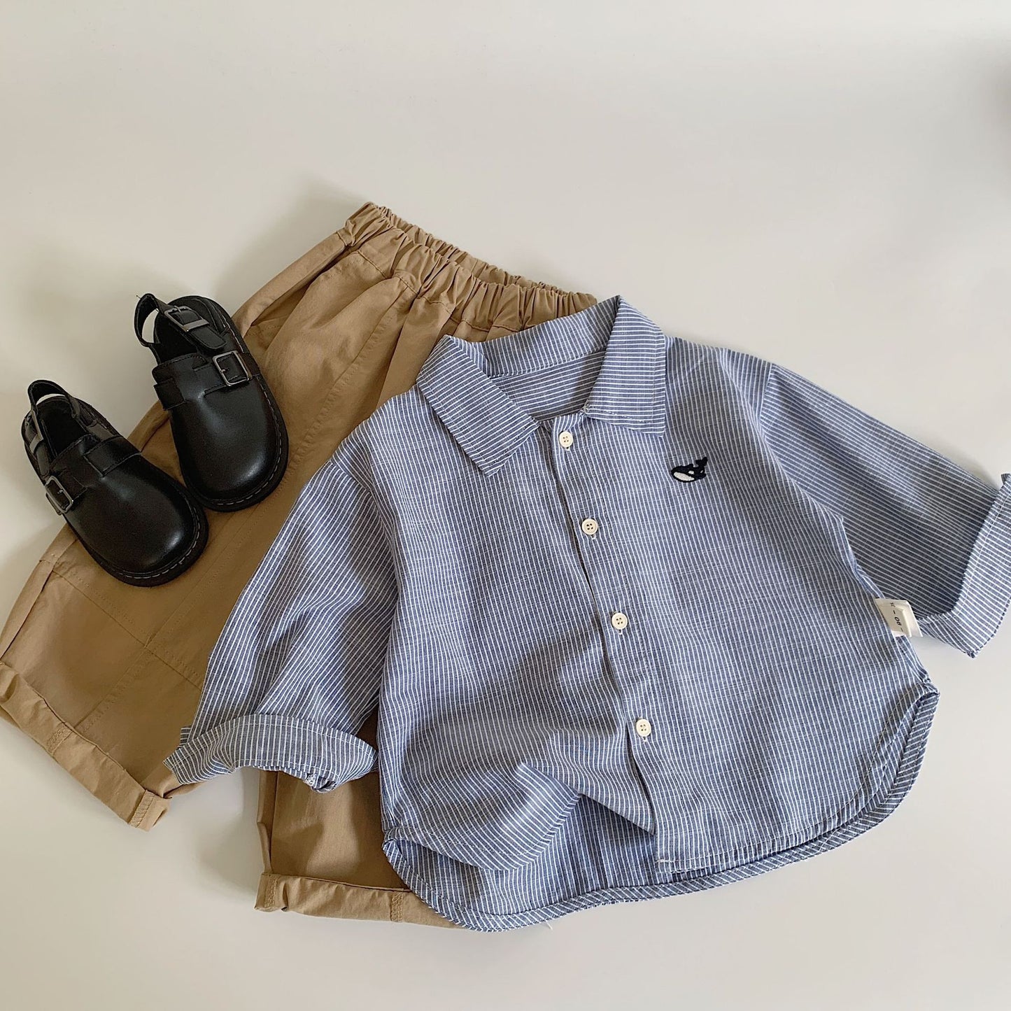 Children's Korean Style Coat Casual Simple Cardigan Boys Clothing Children's Shirt