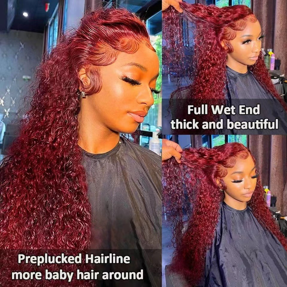 Front Lace Small Roll Sheath African Wig Long Curls