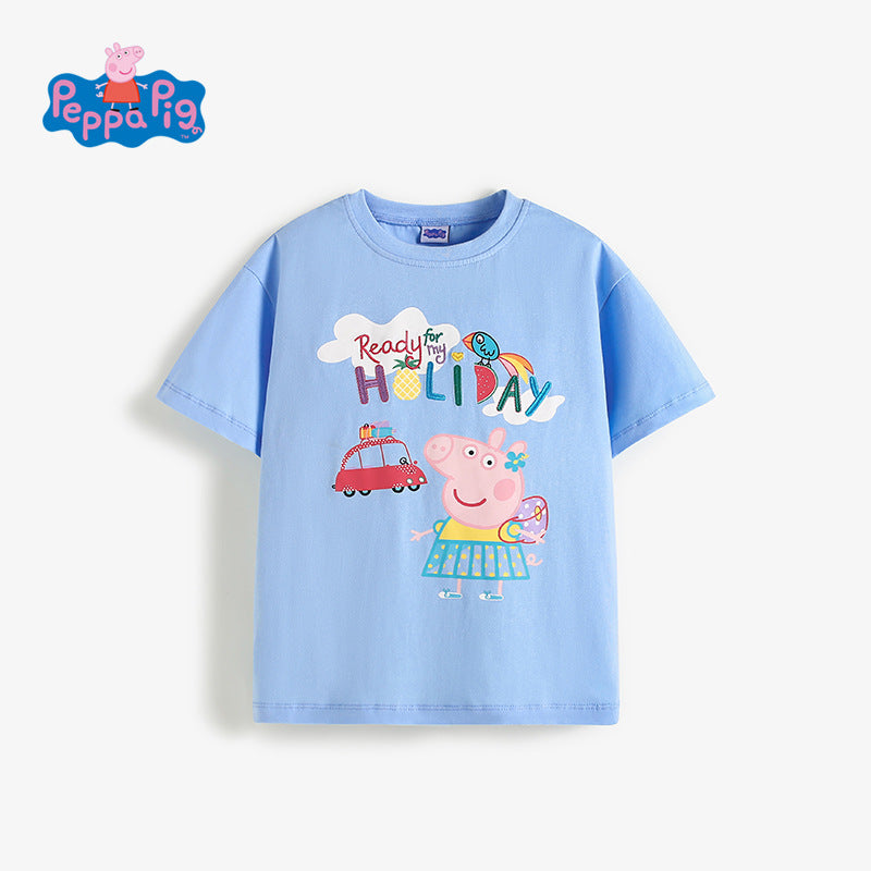 Children's Pure Cotton Summer Dress Cartoon Western Style Boy's Top Price Children's T-shirt