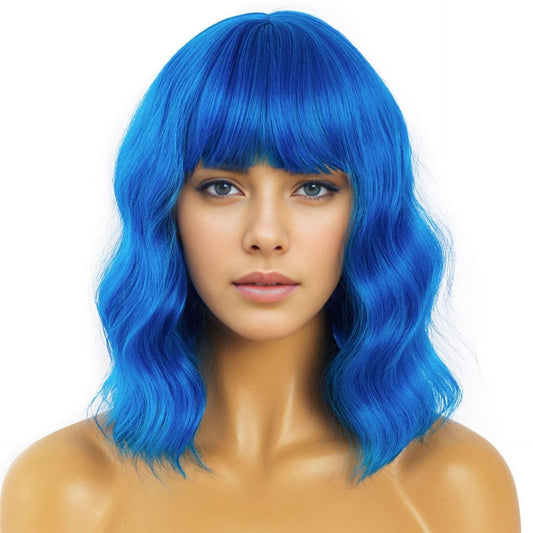 Durable Festival Female Water Ripple Fluffy Wig Short Curly Hair
