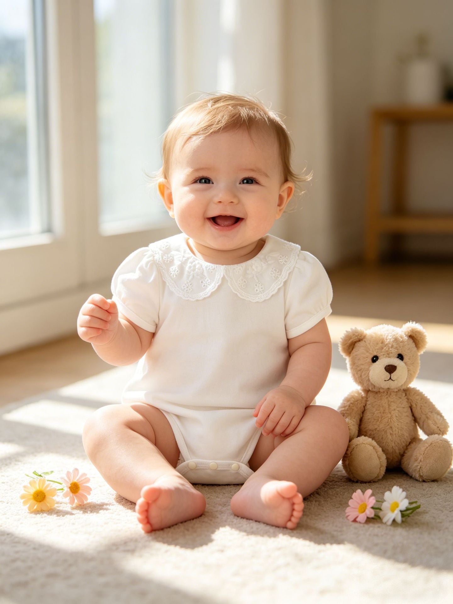 Summer Thin White Cotton Born Jumpsuit Jumpsuit, Climbing Suit