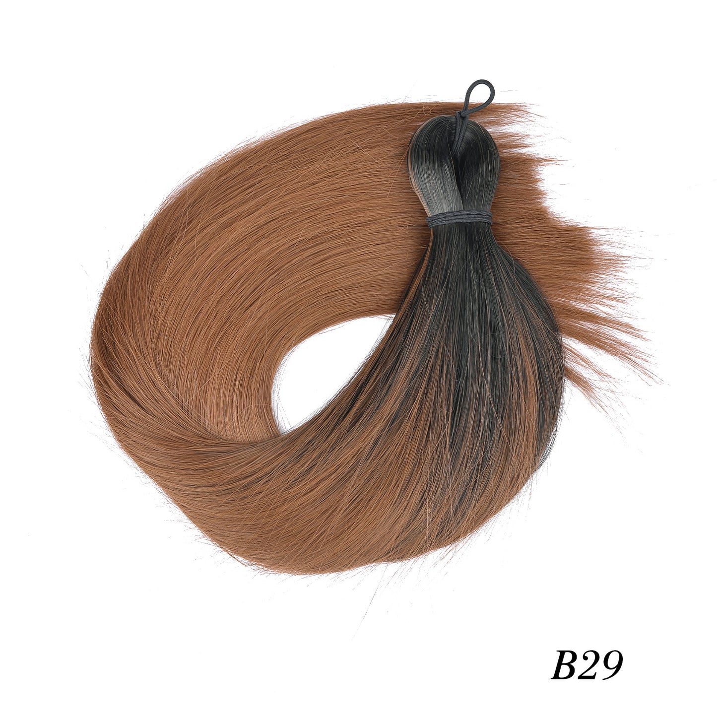 Western Style Hair Bulk Artificial Silk Soft Long Straight Wig