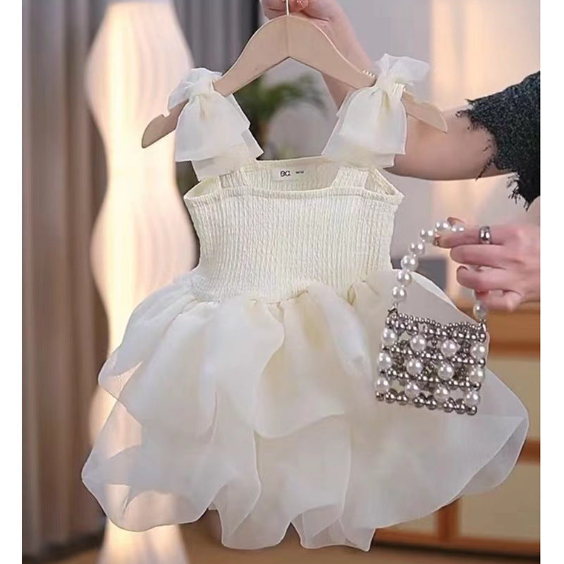 Sling Princess Style Western Little Birthday Children's Dress