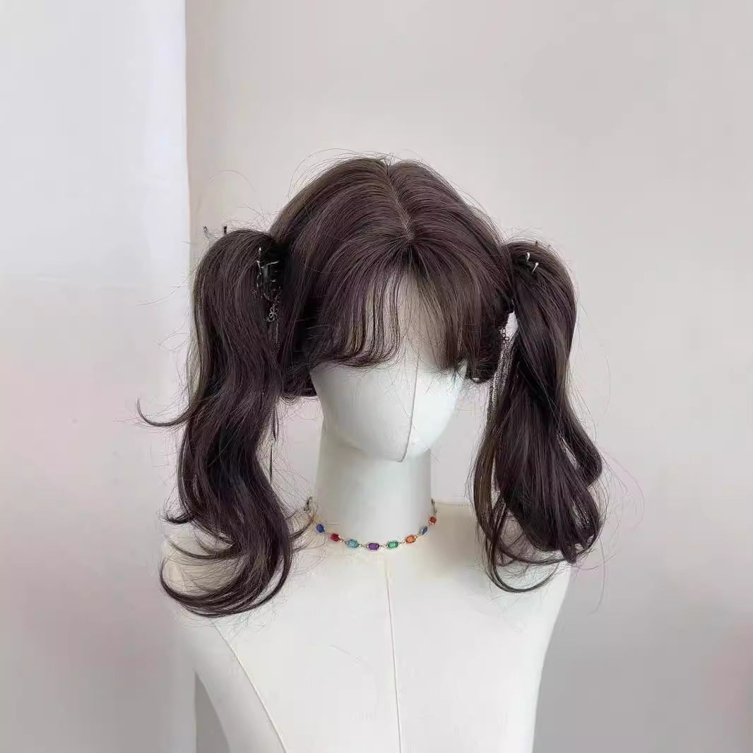 For Casual Wave Small Imitating Real Wig Long Curls