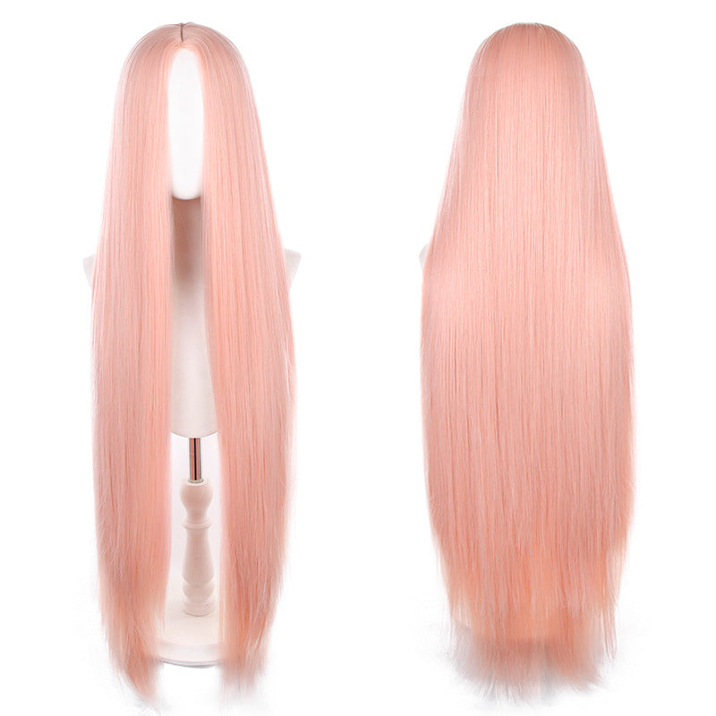 Mid-length Universal Long Straight Scalp Style Cos Wig