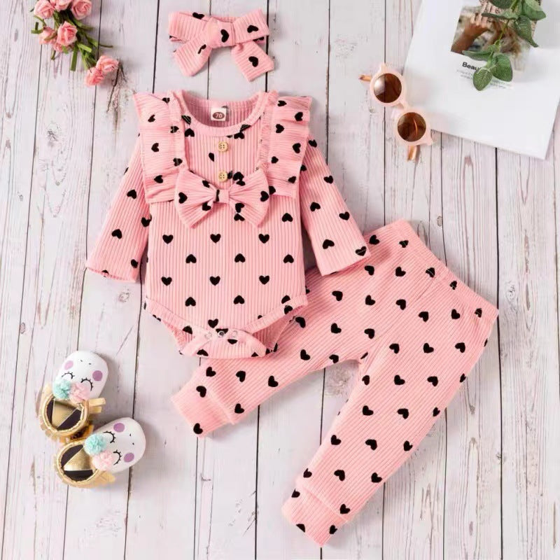 Hair Band Cotton Stripe Resistant Princess Jumpsuit, Climbing Suit