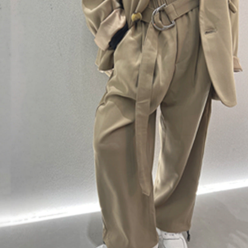 Children's Boy's Two Pieces Autumn Clothing Loose Trendy Handsome Small Children's Suit