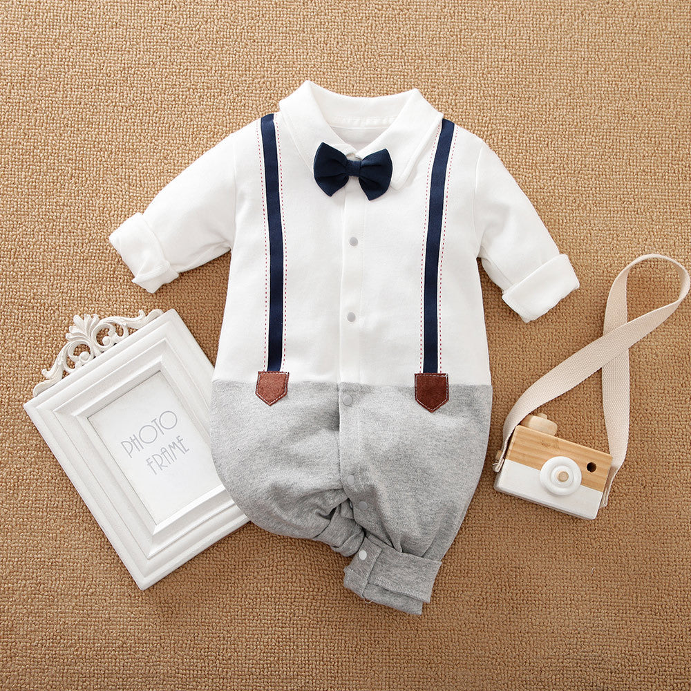 Class Gentleman Romper One Year Old Celebration Dress Jumpsuit, Climbing Suit