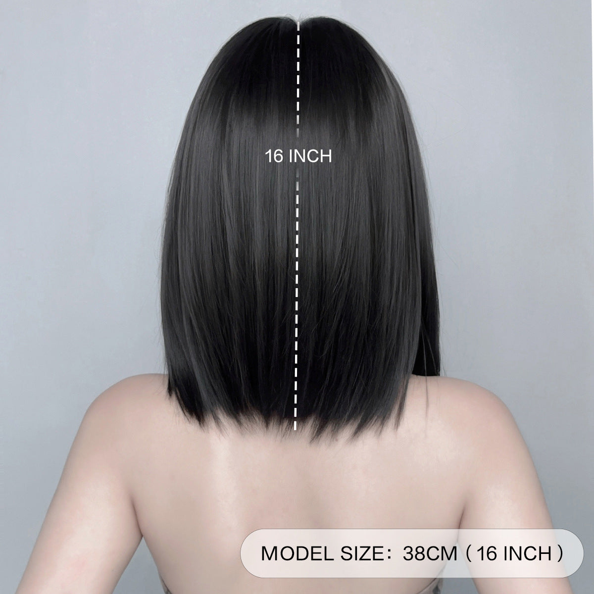 Asian Culture Bobo Female Gray White Bangs Lolita Wig Short Straight Hair