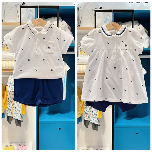 Children's Summer Short-sleeved Shorts Two-piece Clothes Children's Suit
