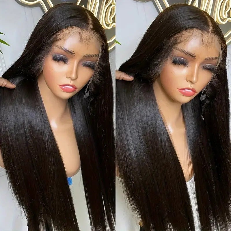 Fashion Hair African Inch Front Lace Long Straight Wig