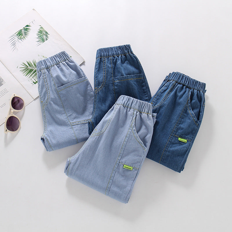 Children's Summer Thin Boys Clothing Cotton Casual Children's Pants