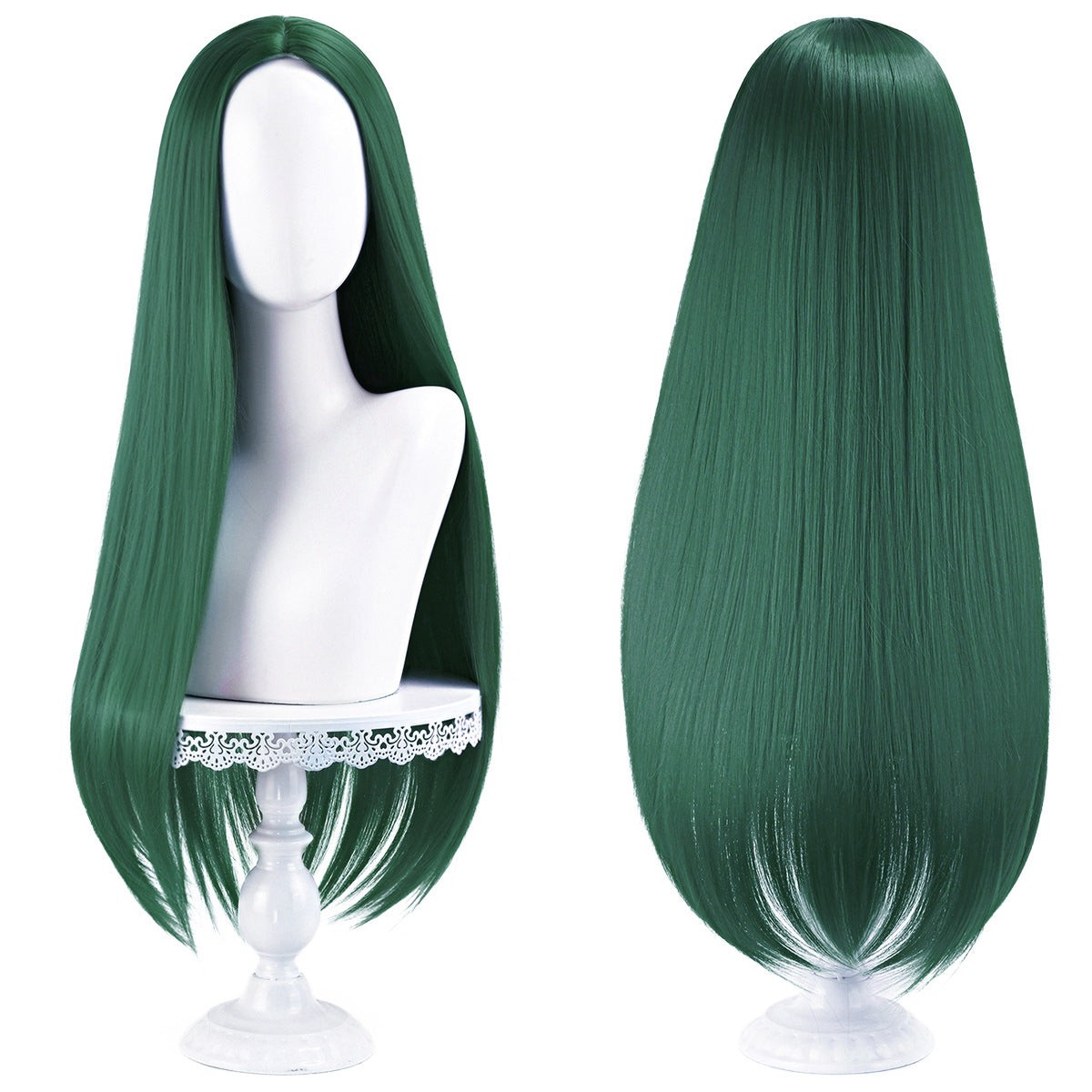 Main Universal Medium Scalp Black Hair Long Straight Wig