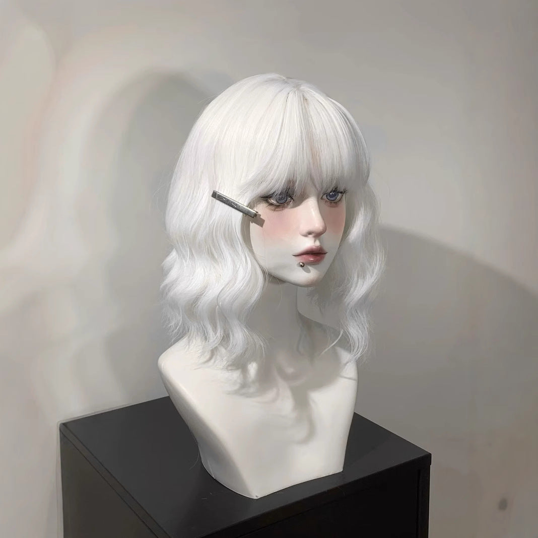 Realistic Straight Bangs Atmosphere Female Second Wig Short Curly Hair