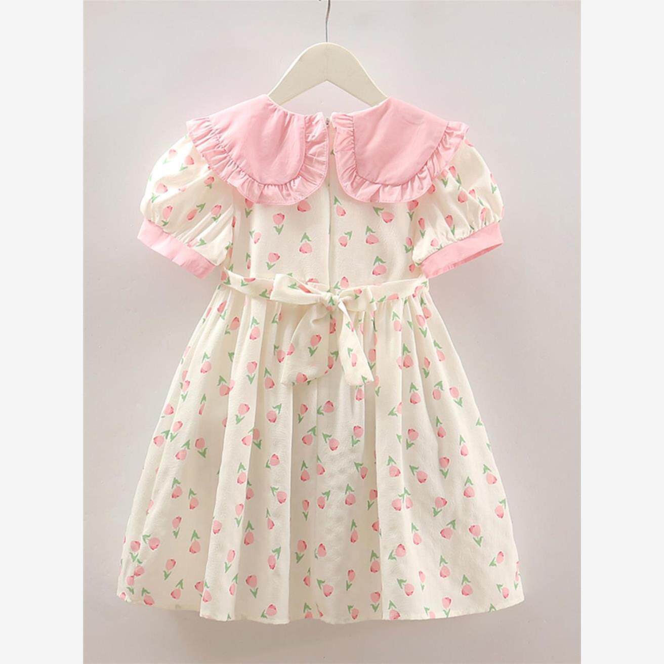 Children's Floral Chiffon Summer Princess Korean Style Children's Dress