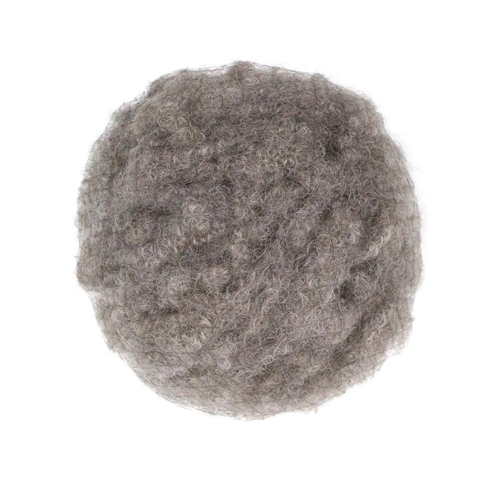 Human Hair Dreadlocks Puffy Silk Pile Wrapping Other Wig