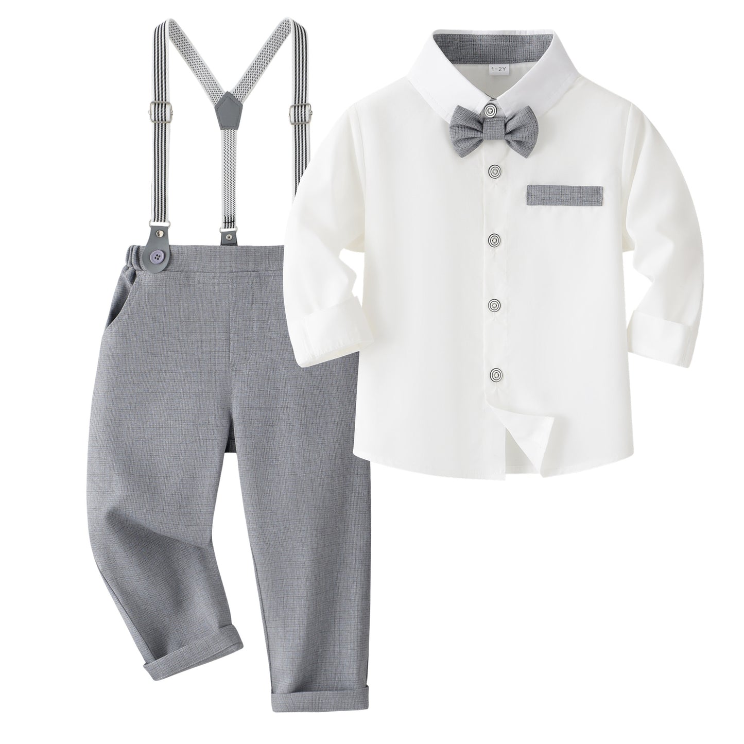 Children's Boy's British Gentleman Dress Clothing Bow Tie Children's Suit