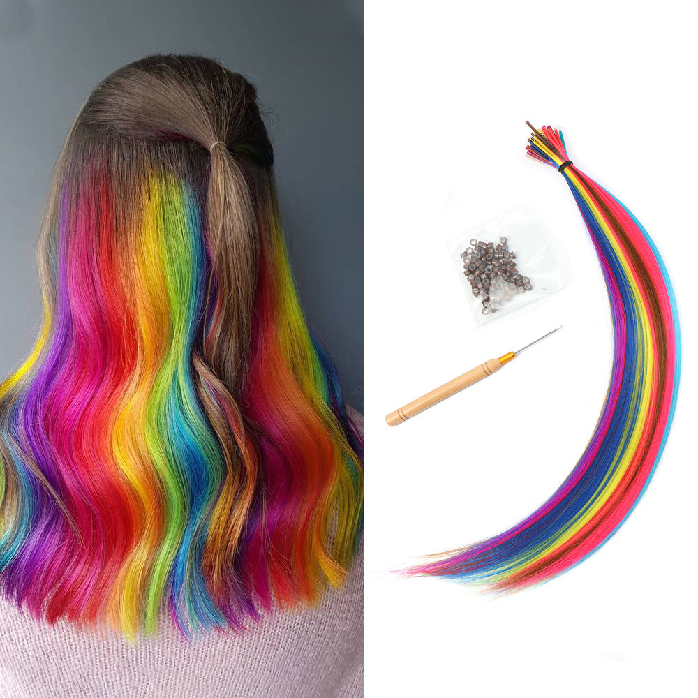 Cm Color Feather Hair Extension Fiber Chemical Wig Ponytail
