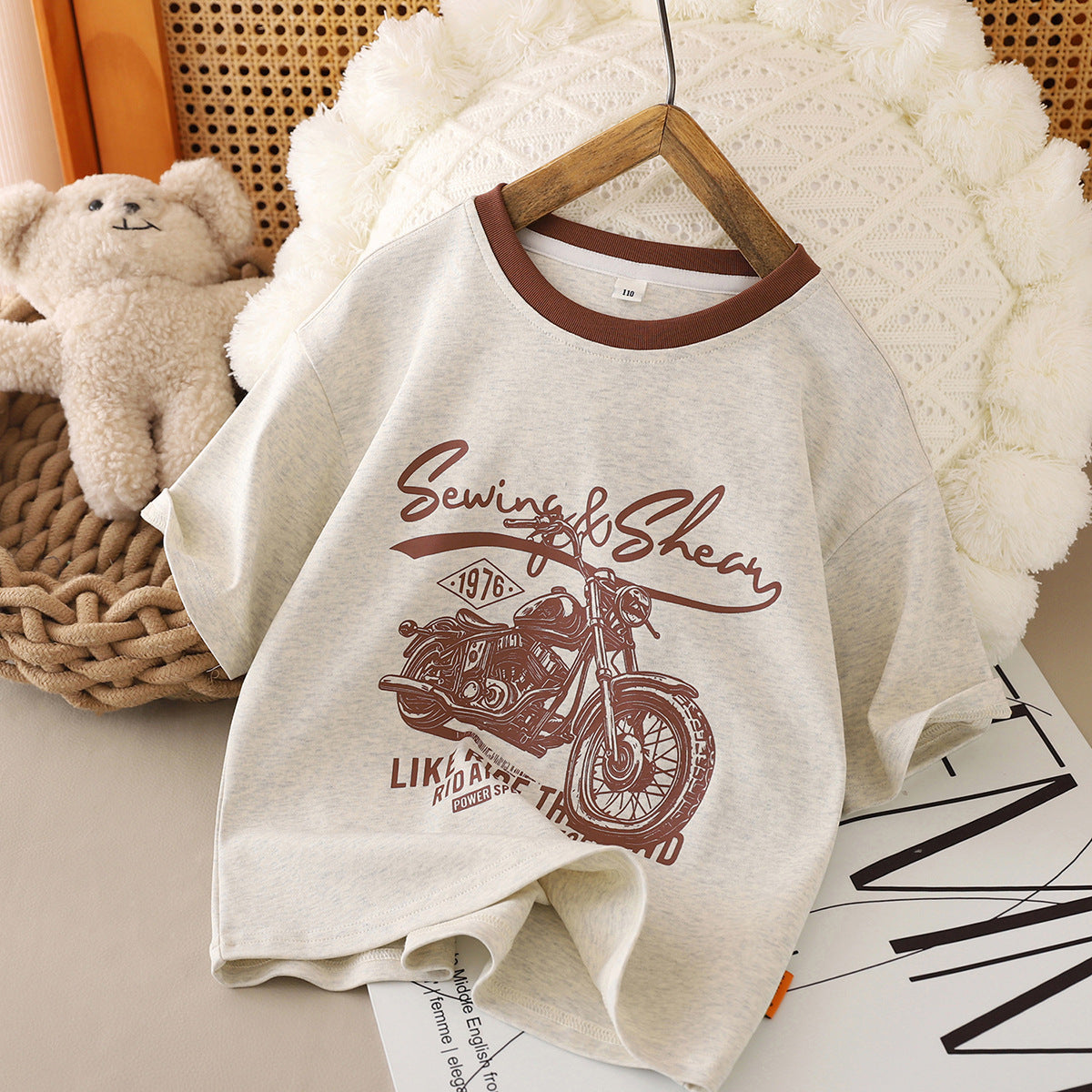 For Boys Summer Wear Ages Trendy Retro Children's T-shirt