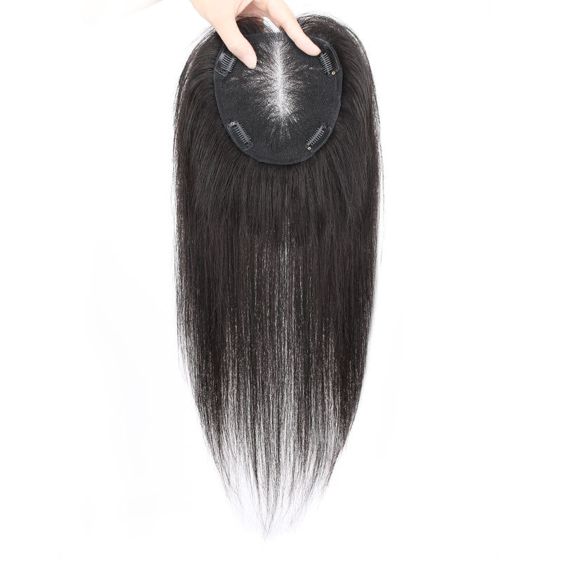 Net Set Lightweight Breathable All Real Hair One-piece Top Covering Wig