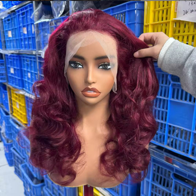 Classy Loose Wave Frontal Bouncy Human Real Hair Wig