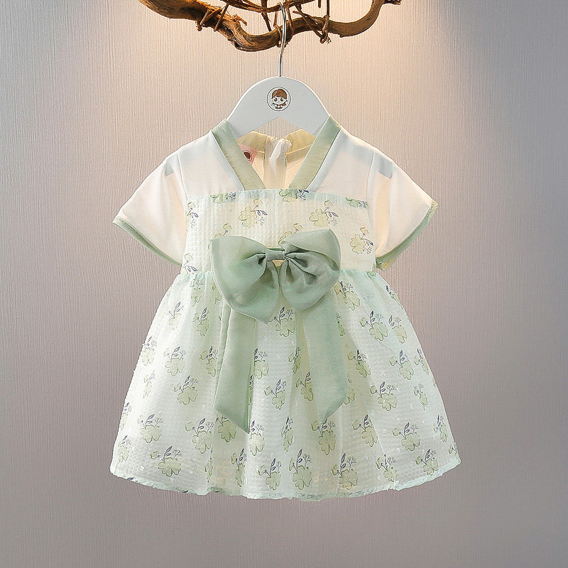 Children's Summer Fashion Little Gauze Clothing Small Children's Dress