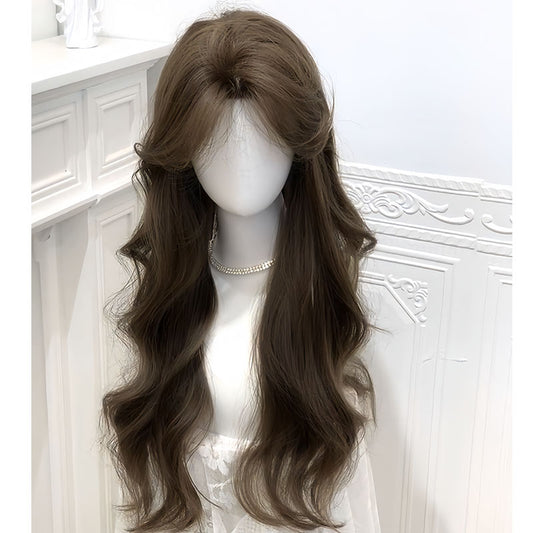 Women's Daily Full Top Natural Mid-length Upgraded Atmosphere Big Wave Wig Long Curls