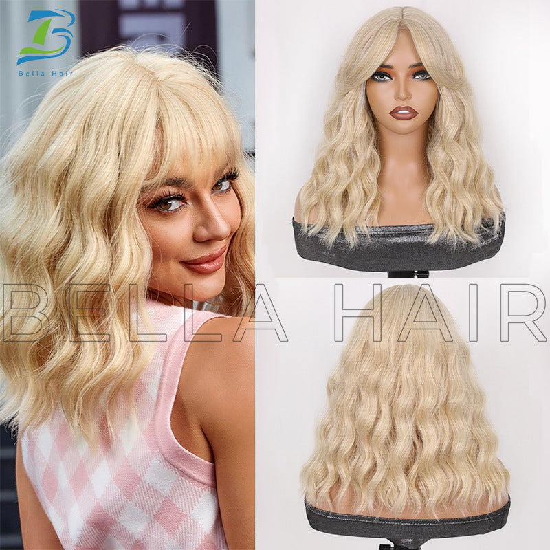 Female Bangs Wave Head Fashion Cover Wig Short Curly Hair