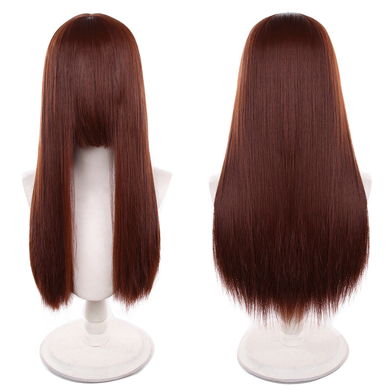 Popular Universal Long Straight Weight Scalp Cos Wig