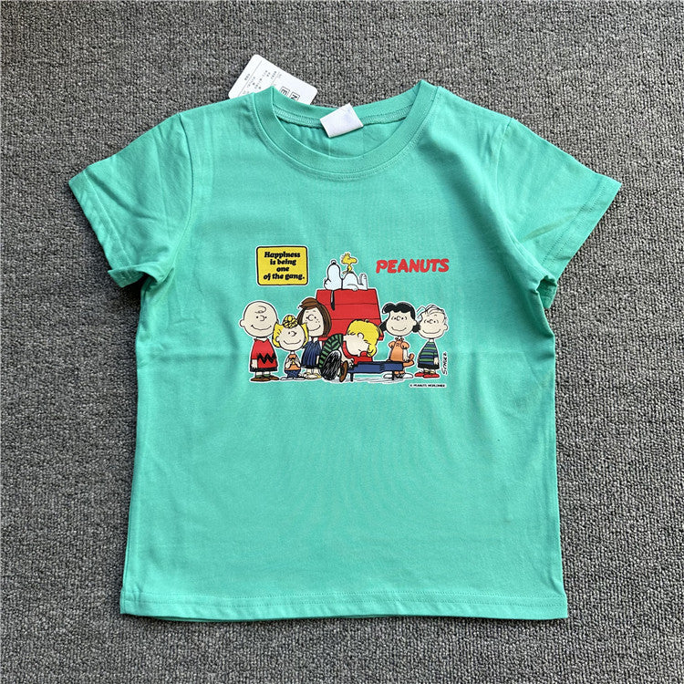 Attractive Children's Cartoon Summer Short-sleeved Clothing Children's T-shirt