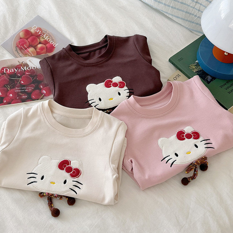 Summer Comfortable Fine Cotton Double-sided Short Sleeve Ten Thousand Needle Children's T-shirt