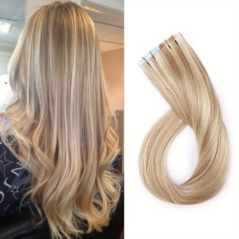 Pretty Real Hair Seamless Extension Film Wig