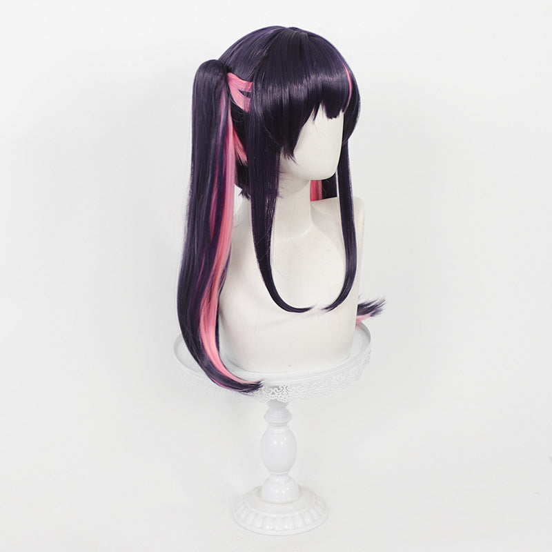 Space-time Simulation Scalp Highlight Split Double Cos Wig