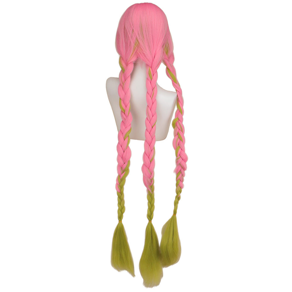 No Mi Glass Love Column Gradient Thickened Cos Wig