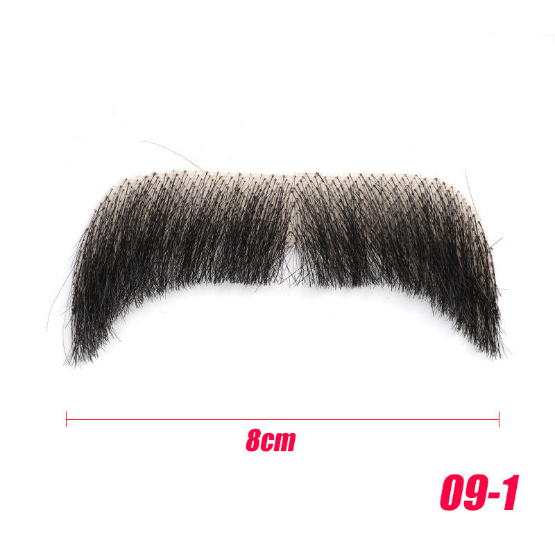 Men's Tin Beard Handlebar Mustache Invisible Realistic Other Wig