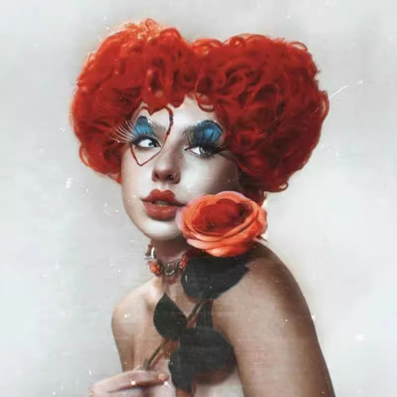 Alice In Wonderland 2 Red Queen The Mirror Adventure Witch Cos Wig