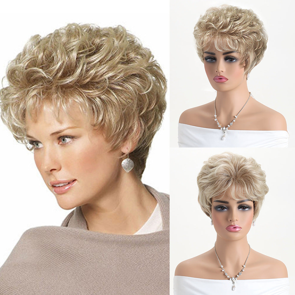 Unique Attractive Comfortable Creative Innovative Women's Wig Short Curly Hair