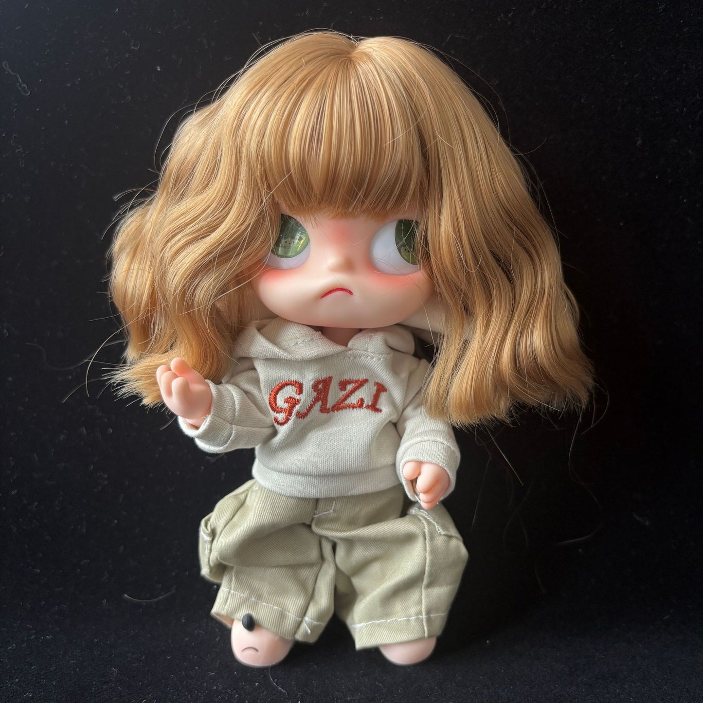 Sister Ga Zi Gingerbread Man Optional Bangs Long Curly Hair Cos Wig