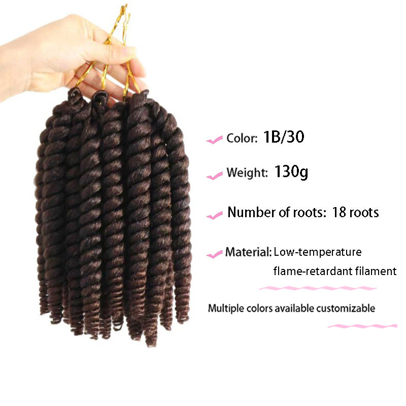 Low Temperature Flame Retardant Silk African Small Wig Short Curly Hair