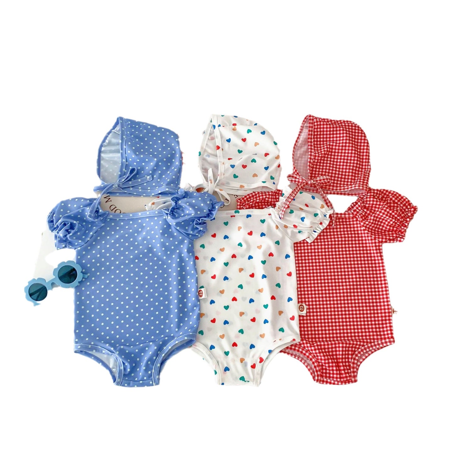 Children's Summer Clothing Infant Swimsuit Swimming Cap Jumpsuit, Climbing Suit