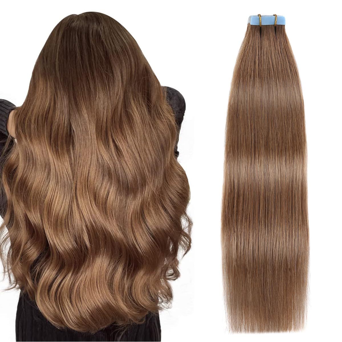 Charming Creative Human Extension Straight Film Real Hair Wig